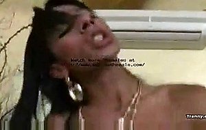 Naughty tranny gets tamed intense