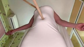 Long sticks belly button and nipples fuck and get pregnant
