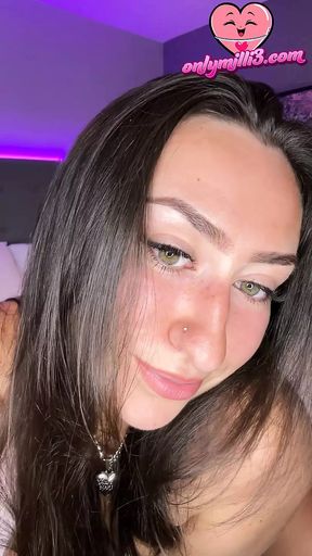 British college girl strips in her pink dress