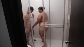 Horny Girl Pulling Her Friend's Cock and Waxing It