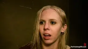 Trainee Ceylon gets caned and performs slutty acts