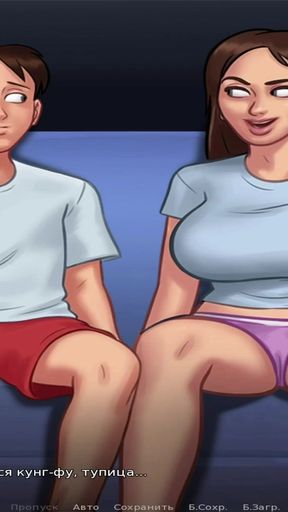 Emotional moment from &quot;SummertimeSaga - Impregnated Three Girls E3 #41&quot;