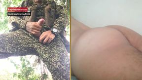 Young Soldier Cums for Me Live
