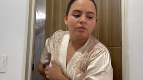 My stepsister caught me watching her in the shower and she makes me her so as not to snitch on my father