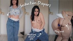 Diapers, pleasure and control: my experience with an anal plug inside my nappy