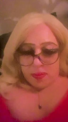 CD Krissy Sweets playing with her she stick in high heels