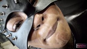 the kinky cocks-devouring queen  dark dea  in fetish femdom blowjobs