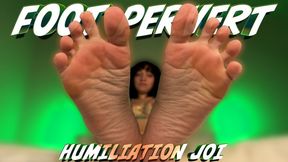 Foot Pervert Humiliation JOI - FOOT HUMILIATION, FOOT SLAVE TRAINING, SOLES WORSHIP, WIGGLING TOES by Goddess Ada 1080