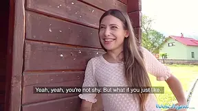 Talia Mint - Sexy Outdoor Suck And Fuck Challenge