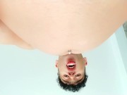 Twink with big bloated belly - huge belly from different viewing angles