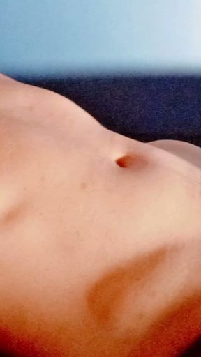 sexy twink femboy in hot black thong with smooth perfect abs playing with perfect nipples   Clip 1