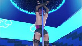 POLE DANCING BLOWJOIB FOR PINK HAIR - KNOCKOUT MASTER - PART - 13