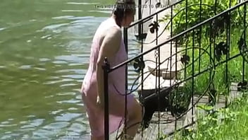 Mature Russian Women Bathe In Cold Water