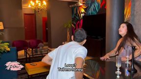 Horny Mom-in-law Fucks Her Stepdaughter's Boyfriend at a Dinner - Savannah Watson