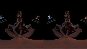 VReal 18K Spitroast FFFM orgy groupsex with orgasm and stocking, reverse gangbang, 3D CGI render