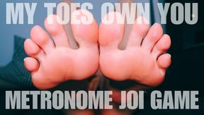 MY TOES OWN YOU METRONOME JOI - FEET JOI GAME - 4K MOV