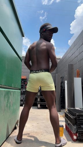 At Work Trying Not To Get Caught While I&#039;m Getting Very Naughty Behind The Dumpster