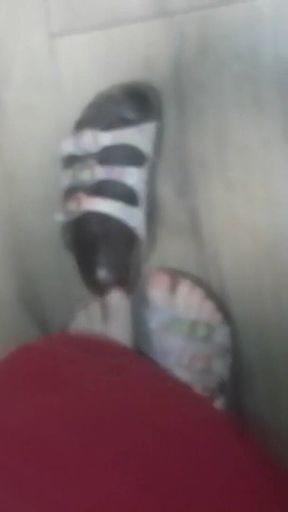 Worn-out Birkenstock Shoes