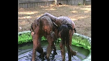 Samara Mae & Tracy Backyard Babes Mud Wrestling