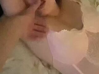 Pushing Beau on her knees for a messy blowjob