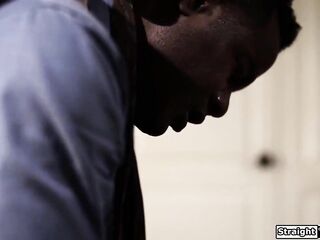 Teen stepdaughter finds out ebony stepdad lost his job and asks him to screw her.That guy facefucks her and they 69.The tiny honey is fastened up n fucked coarse