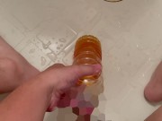 日本人素人がペットボトル満杯になるまでおしっこした　3回目