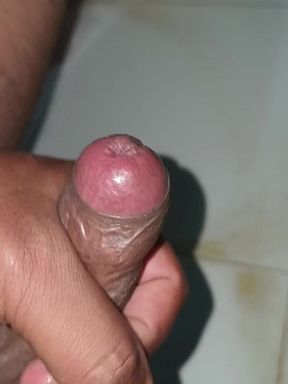 Indian cock masterbation cum out in bathroom