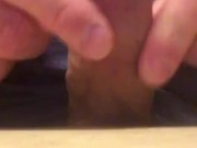 craving the taste of my cum before bedtime so I ejaculated a huge load on the countertop to slurp up