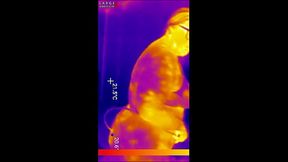 First Time LOCKED in Chastity Belt! Thick BBW Ass Fingered Deep Then Stuffed with 2 HUGE Butt Plugs Thermal POV (4K Portrait)