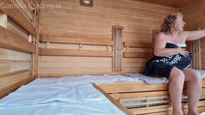 Hand Job In The Sauna