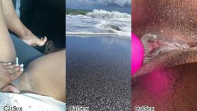 une petite promenade sur la plage et je ne touche pendant une seance photo