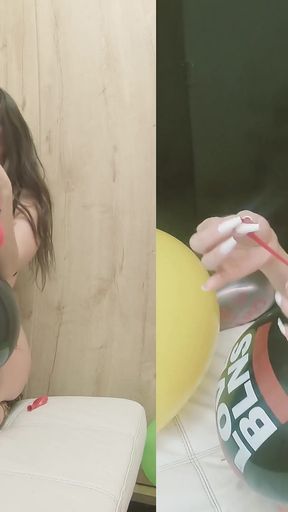 2cam+humilliation Sdick Ballons B2p Pop
