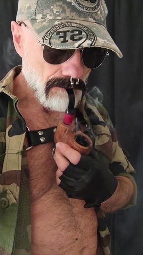 Ex Mil Dad in Camo Gear