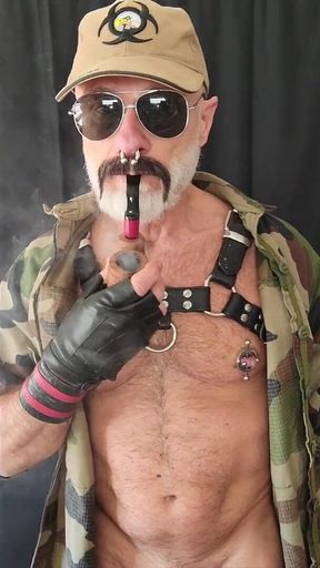 Ex Mil Dad in Camo Gear