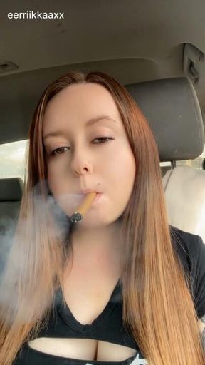 Cigar in the car!