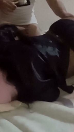 Big Dick POV Cuckold Husband Watching His Wife Big Ass Get Anal Sex