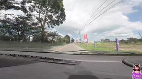 First time in a car &mdash;  close call with the cops