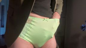 Pantyboy Green Satin Panties Tease Joi