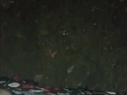 Risky late night public cumshot