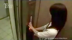 Fantasy Fuck in Elevator with Teen Nippon Porn Star