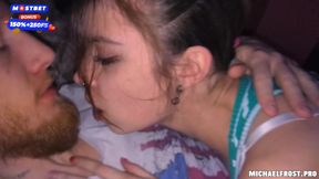 Skinny 18yo with blue eyes gives hot amateur BJ