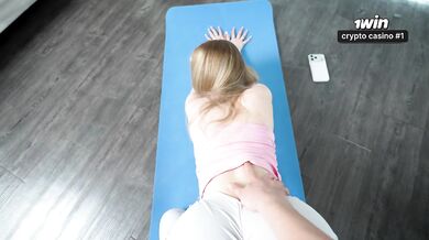 Stepmom Pretends To Do Yoga But Actually Wants To Fuck