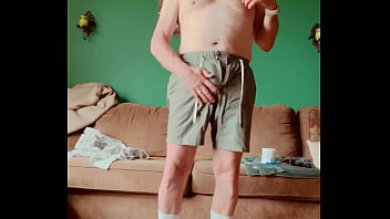 Daddy strips to his whites - jacks.