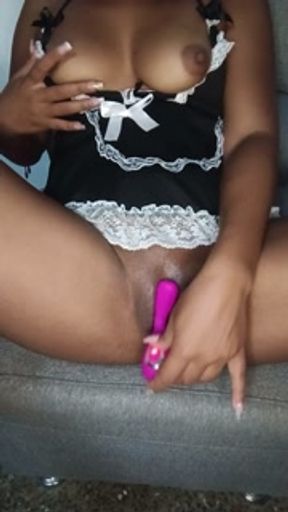 Horny latina reaches orgasm masturbating really hard and delicious