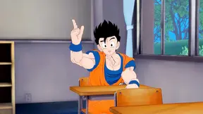 Classroom bang with Android 21 and Gohan