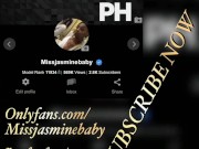 Ts Missjasminebaby Tops A BIG DICK Bottom Thug  Until he Cums all over her Cock