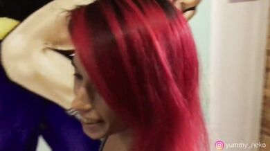 It was supposed to be a workout video - Nora Redmain fucked in a changing room of a gym