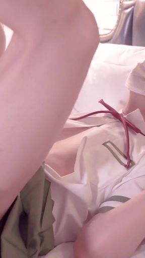 Suzume, School Uniform Ladyboy Get Fucked, Japanese Hentai Crossdresser Cosplayer 7   Clip 1