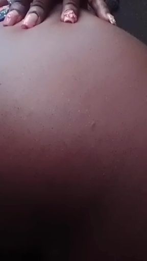 Flashing My Tits Fingering My Hairy Pussy Outdoors