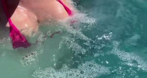 Artemisia Love Showing Her Perfect Tits in a Micro Bikini Underwater